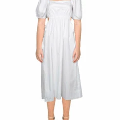 Moussy Sales 30 Best reviews of 🥰 Ava + Esme 👩 Womens Cut Out Puff Sleeves Midi 👗 Dress 🔔