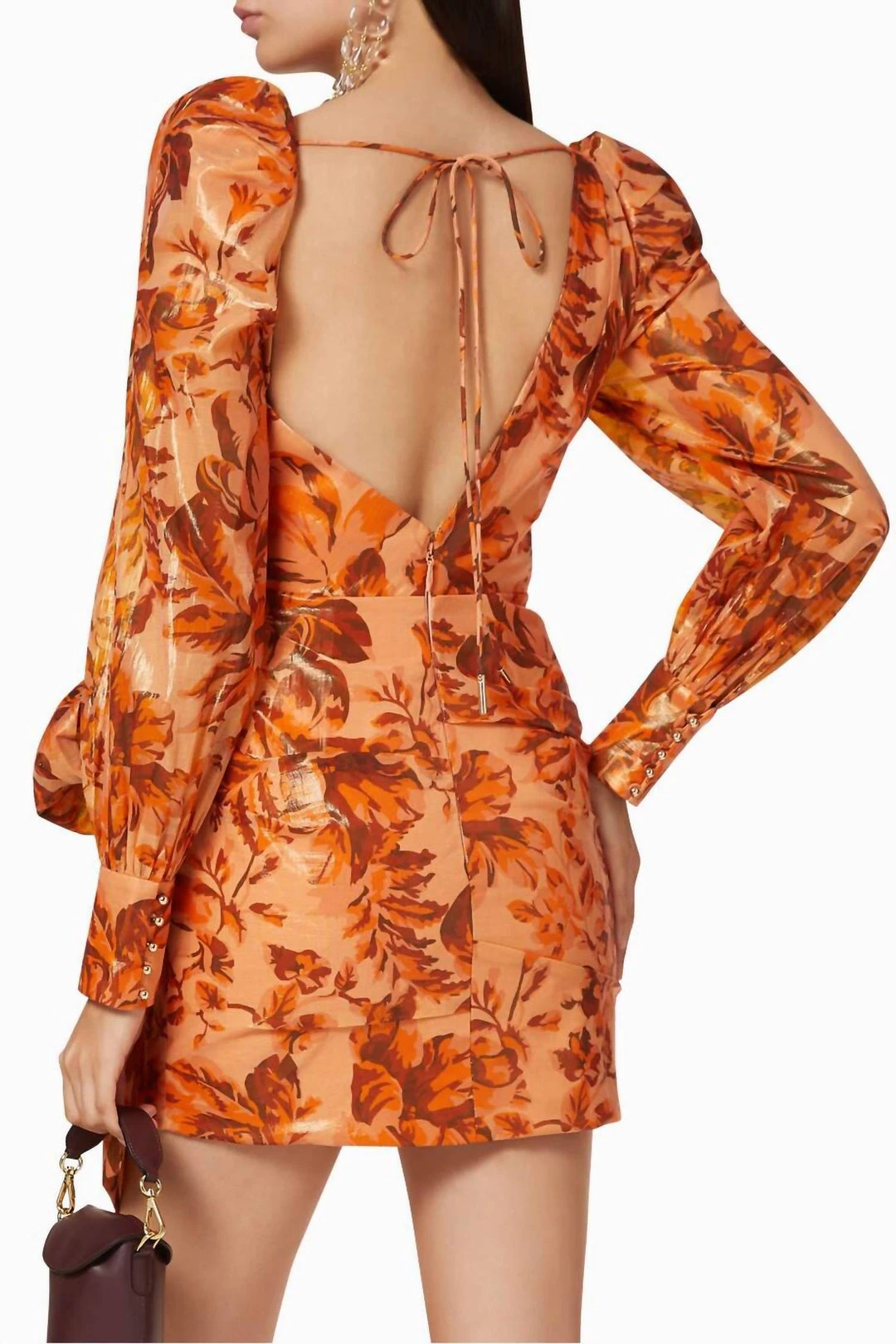 Best Pirce βοΈ Acler Charlotte Floral π Dress in Orange - π© women β€οΈ 3 Best Pirce βοΈ Acler Charlotte Floral π Dress in Orange - π© women β€οΈ - Image 3