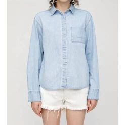 Top 10 ๐ฅ Moussy Clara Del Mar ๐ Shirt in Lt/Blu - ๐ฉ women โจ