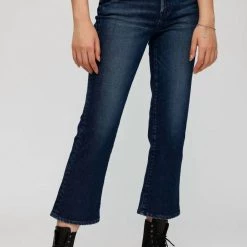 Buy ๐ Moussy Emma Cropped Flare ๐ Jeans in Dark Blue - ๐ฉ women โญ