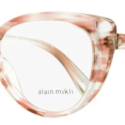 Best Sale 😀 Alain Mikli 👩 Women's Butterfly Eyeglasses A03084 003 Transparent Smoke/Pink 55mm 🤩