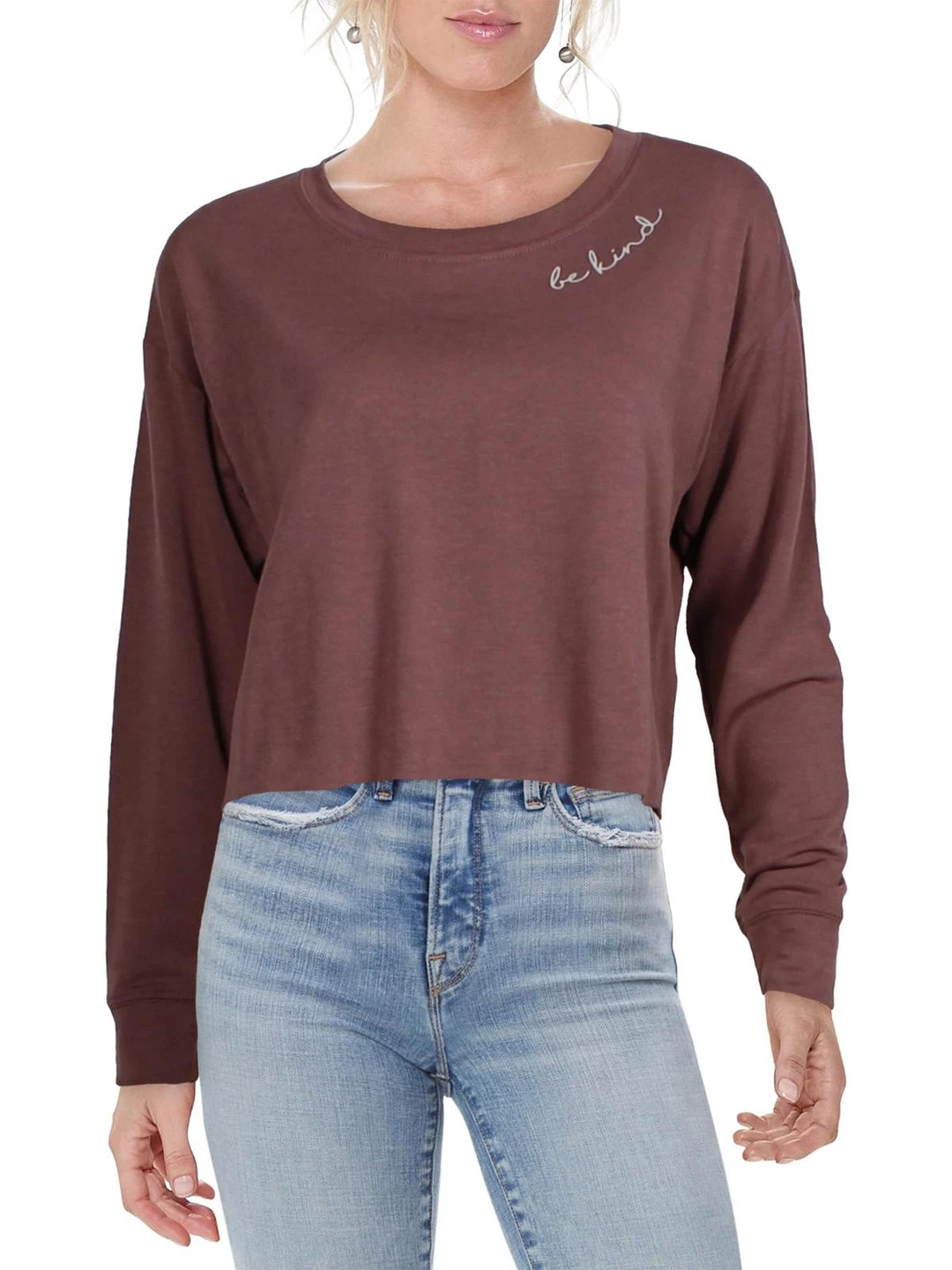 Cheap ๐ Ava + Esme ๐ฉ Womens Heathered Crop Sweatshirt ๐ 1 Cheap ๐ Ava + Esme ๐ฉ Womens Heathered Crop Sweatshirt ๐