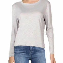 New 🎉 Ava + Esme 👩 Womens Knit Long Sleeve T-Shirt 🎉