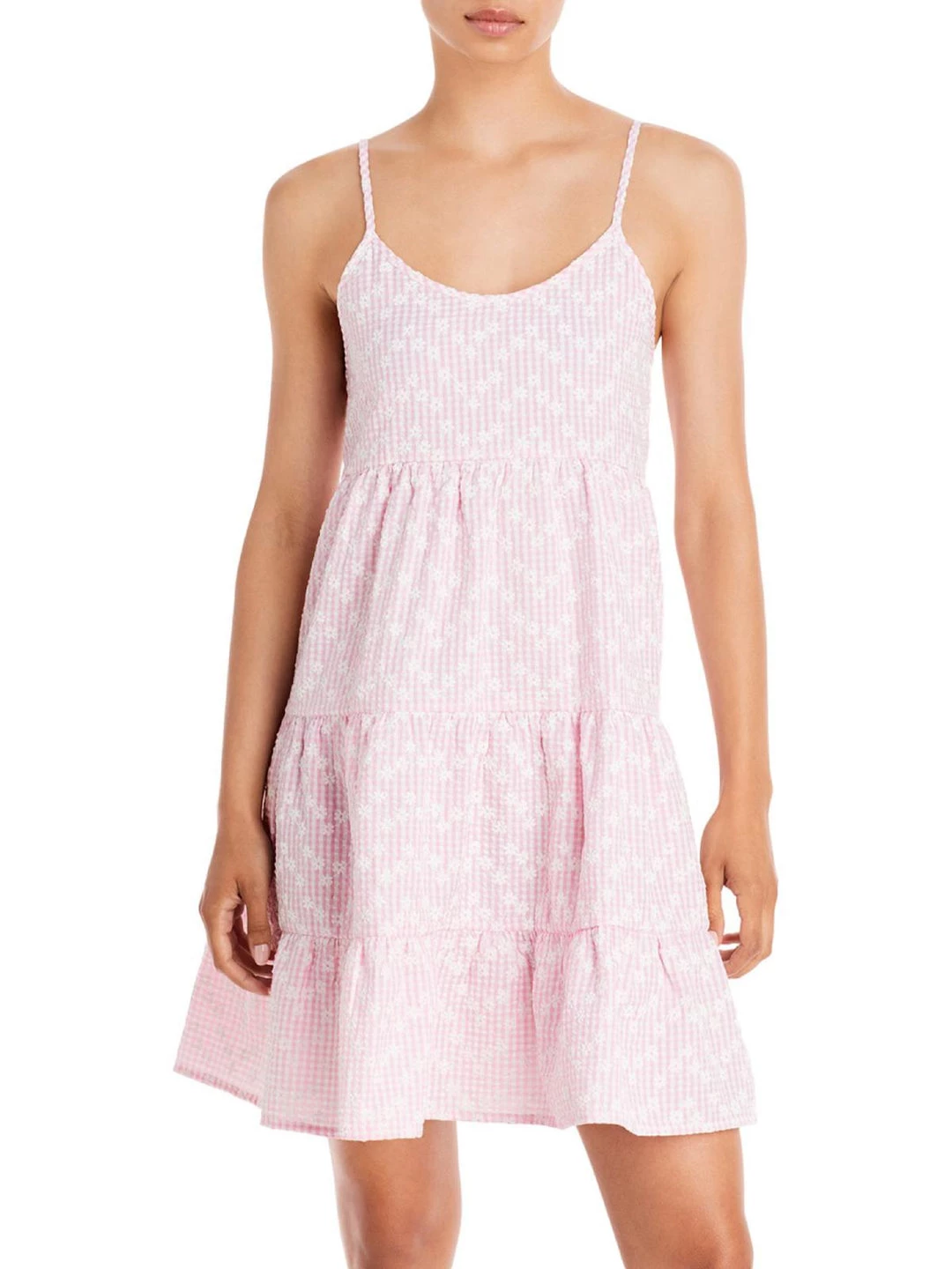 Best Sale ๐ Ava + Esme ๐ฉ Womens Floral Tiered Mini ๐ Dress ๐ 3 Best Sale ๐ Ava + Esme ๐ฉ Womens Floral Tiered Mini ๐ Dress ๐ - Image 3