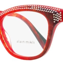 Best Pirce 😍 Alain Mikli 👩 Women's Loulette Eyeglasses A03102B 002 Rouge Noir Mikli 51mm 🎁