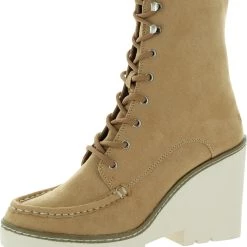 Best reviews of ๐ Cool Planet by Steve Madden Marsh ๐ฉ Womens Faux Suede Lace Up Wedge ๐ฅพ Boots ๐