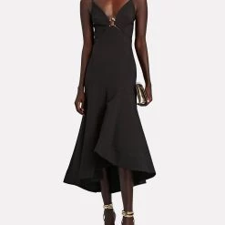 Wholesale โ๏ธ Acler Marine Sleeveless Midi ๐ Dress in Black - ๐ฉ women ๐