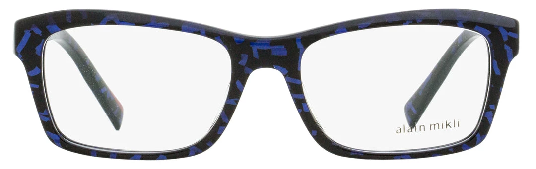 Best Pirce 😉 Alain Mikli Unisex Trier Eyeglasses A03095 005 Blue Memphis 54mm - 👩 women ❤️ 2 Best Pirce 😉 Alain Mikli Unisex Trier Eyeglasses A03095 005 Blue Memphis 54mm - 👩 women ❤️ - Image 2