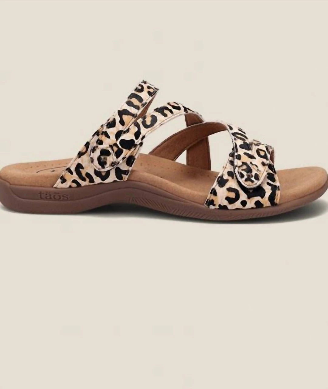 Cheapest 😉 Taos Double U Strap 🩴 Sandal in Tan Leopard - 👩 women 💯 2 Cheapest 😉 Taos Double U Strap 🩴 Sandal in Tan Leopard - 👩 women 💯 - Image 2