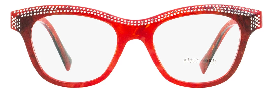 Best Pirce 😍 Alain Mikli 👩 Women's Loulette Eyeglasses A03102B 002 Rouge Noir Mikli 51mm 🎁 2 Best Pirce 😍 Alain Mikli 👩 Women's Loulette Eyeglasses A03102B 002 Rouge Noir Mikli 51mm 🎁 - Image 2