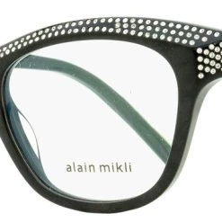 Hot Sale 👍 Alain Mikli 👩 Women's Loulette Eyeglasses A03102B 001 Pearl Black 51mm 🎉