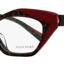 Outlet ✔️ Alain Mikli 👩 Women's Monette Eyeglasses A03094 004 Rouge/Red 53mm 🌟