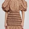Cheap 🛒 Acler Brooks 👗 Dress in Neutral Leaves - 👩 women 🥰