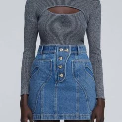 Cheapest ๐ Acler Rockwell Top in Ocean Mix - ๐ฉ women โจ