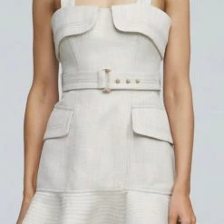 Deals 👏 Acler Manning 👗 Dress in Biscuit - 👩 women ✔️