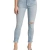 Promo ⌛ Moussy Verna Skinny-Hi Jean In Light Blue - 👩 women 💯