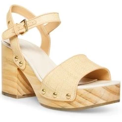 Budget 🎁 Cool Planet by Steve Madden Rubyy 👩 Womens Faux Leather Ankle Strap Platform 🩴 Sandals ⌛