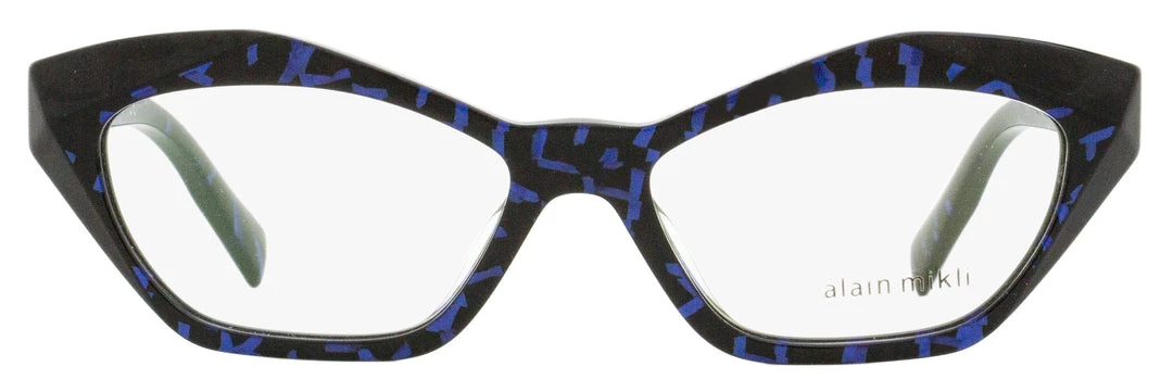 Wholesale 😉 Alain Mikli 👩 Women's Monette Eyeglasses A03094 005 Blue Memphis/Noir Mikli 53mm 💯 2 Wholesale 😉 Alain Mikli 👩 Women's Monette Eyeglasses A03094 005 Blue Memphis/Noir Mikli 53mm 💯 - Image 2