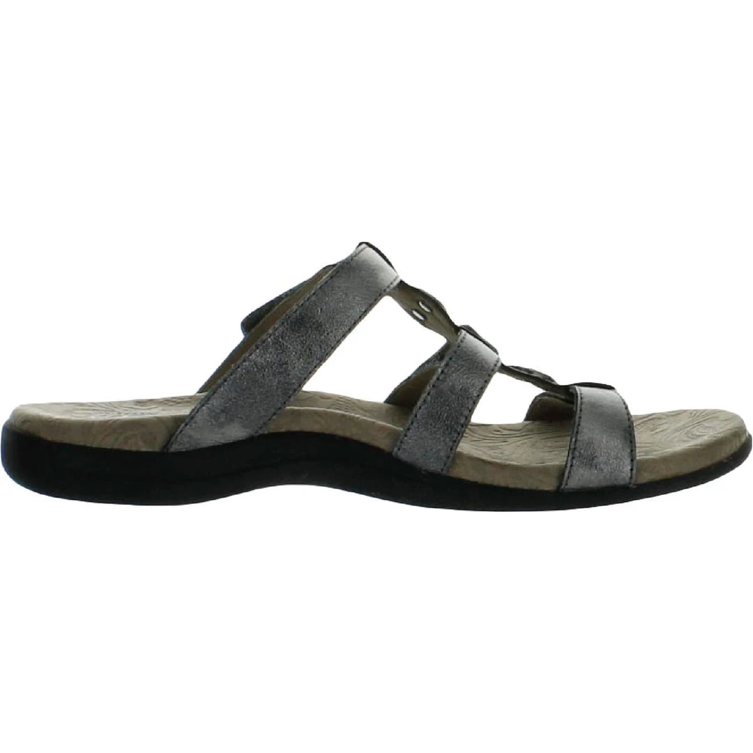 Cheapest ⌛ Taos 👩 Womens Leather Jeweled Slide 🩴 Sandals 😀 3 Cheapest ⌛ Taos 👩 Womens Leather Jeweled Slide 🩴 Sandals 😀 - Image 3