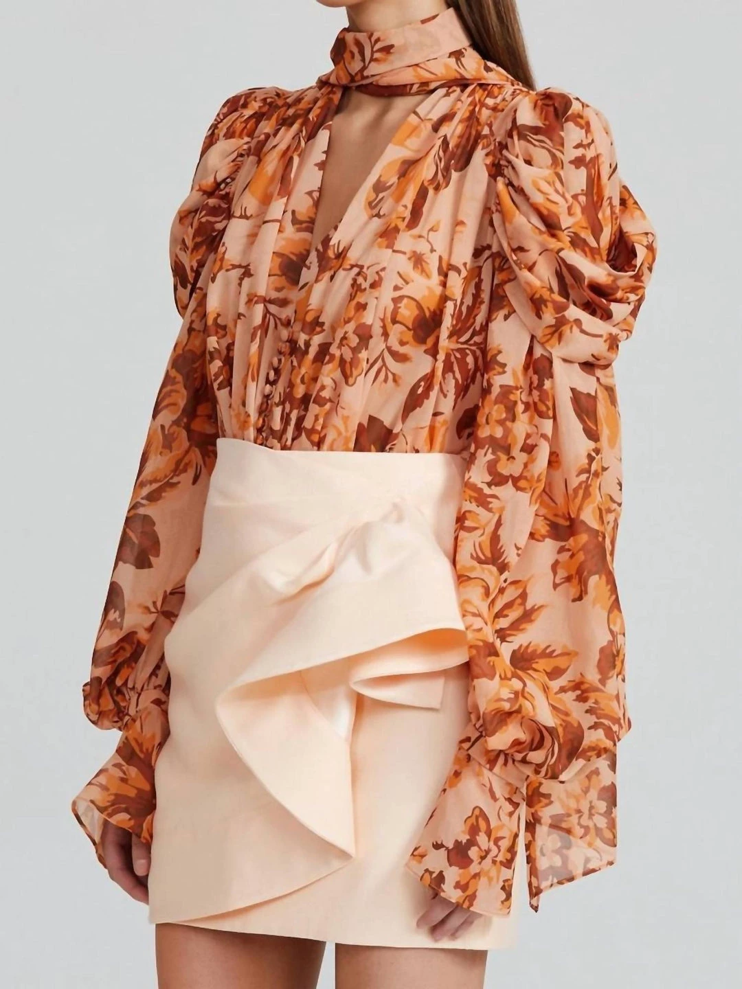 Cheap ๐ Acler Swansea Blouse in Peach Floral - ๐ฉ women ๐ 2 Cheap ๐ Acler Swansea Blouse in Peach Floral - ๐ฉ women ๐ - Image 2