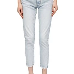 Best Pirce 🧨 Moussy Naval Tapered Jean In Light Blue - 👩 women ✨
