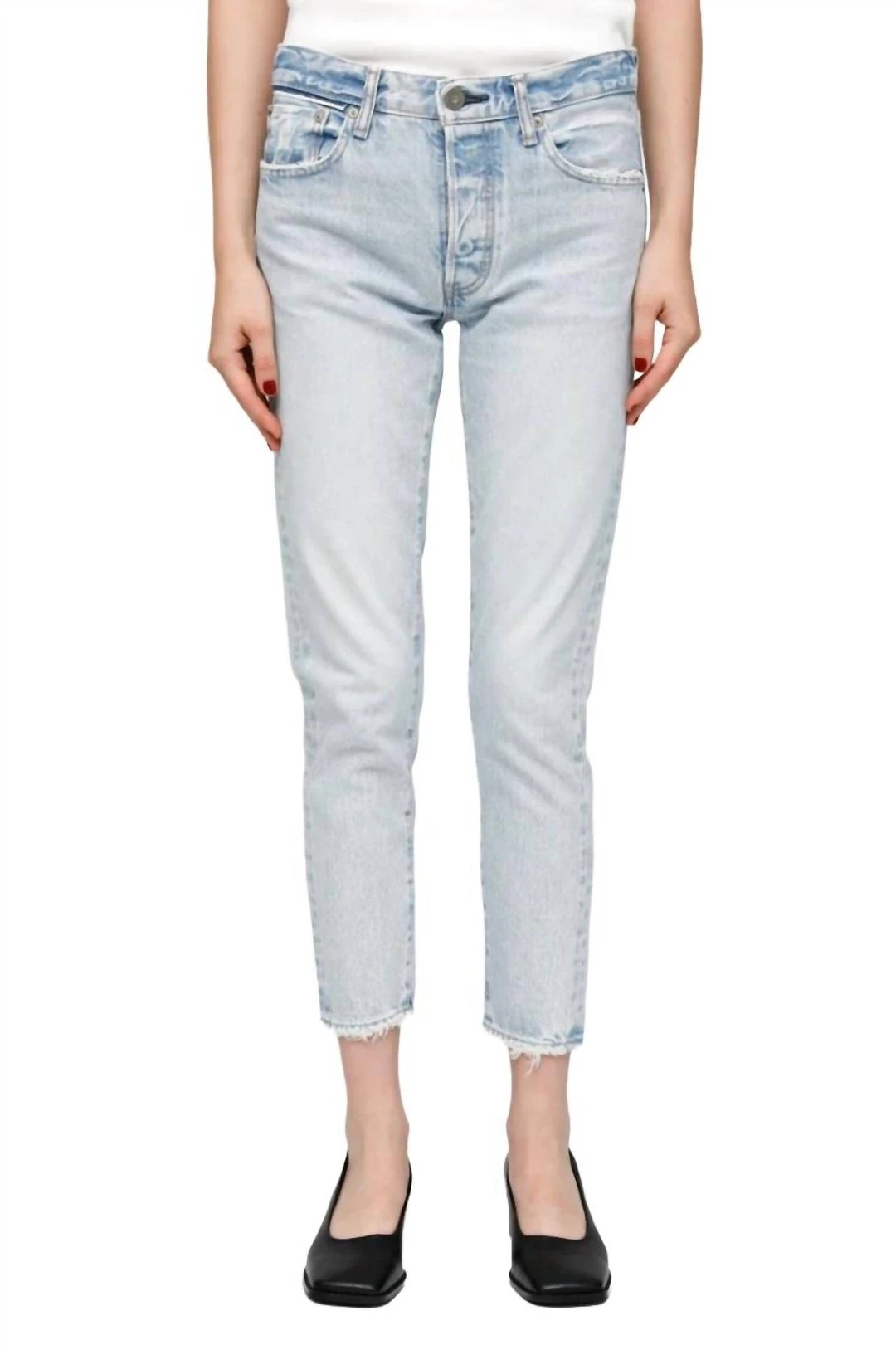 Best Pirce ๐งจ Moussy Naval Tapered Jean In Light Blue - ๐ฉ women โจ 1 Best Pirce ๐งจ Moussy Naval Tapered Jean In Light Blue - ๐ฉ women โจ