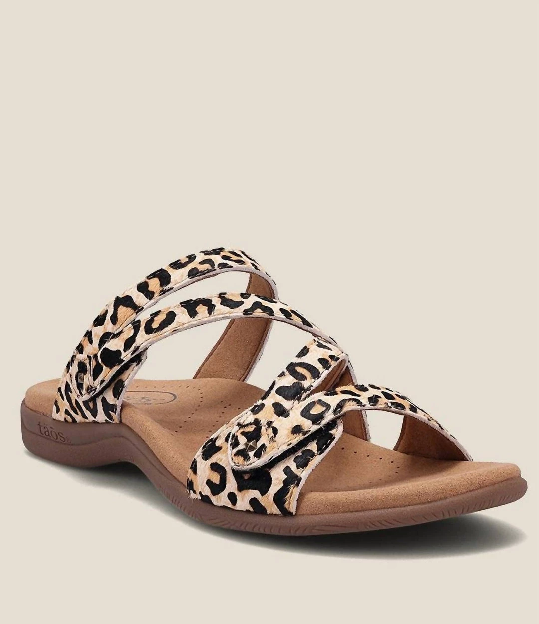 Cheapest 😉 Taos Double U Strap 🩴 Sandal in Tan Leopard - 👩 women 💯 1 Cheapest 😉 Taos Double U Strap 🩴 Sandal in Tan Leopard - 👩 women 💯