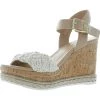 Top 10 🤩 Cool Planet by Steve Madden Junee 👩 Womens Open Toe Ankle Strap Wedge 🩴 Sandals 🛒