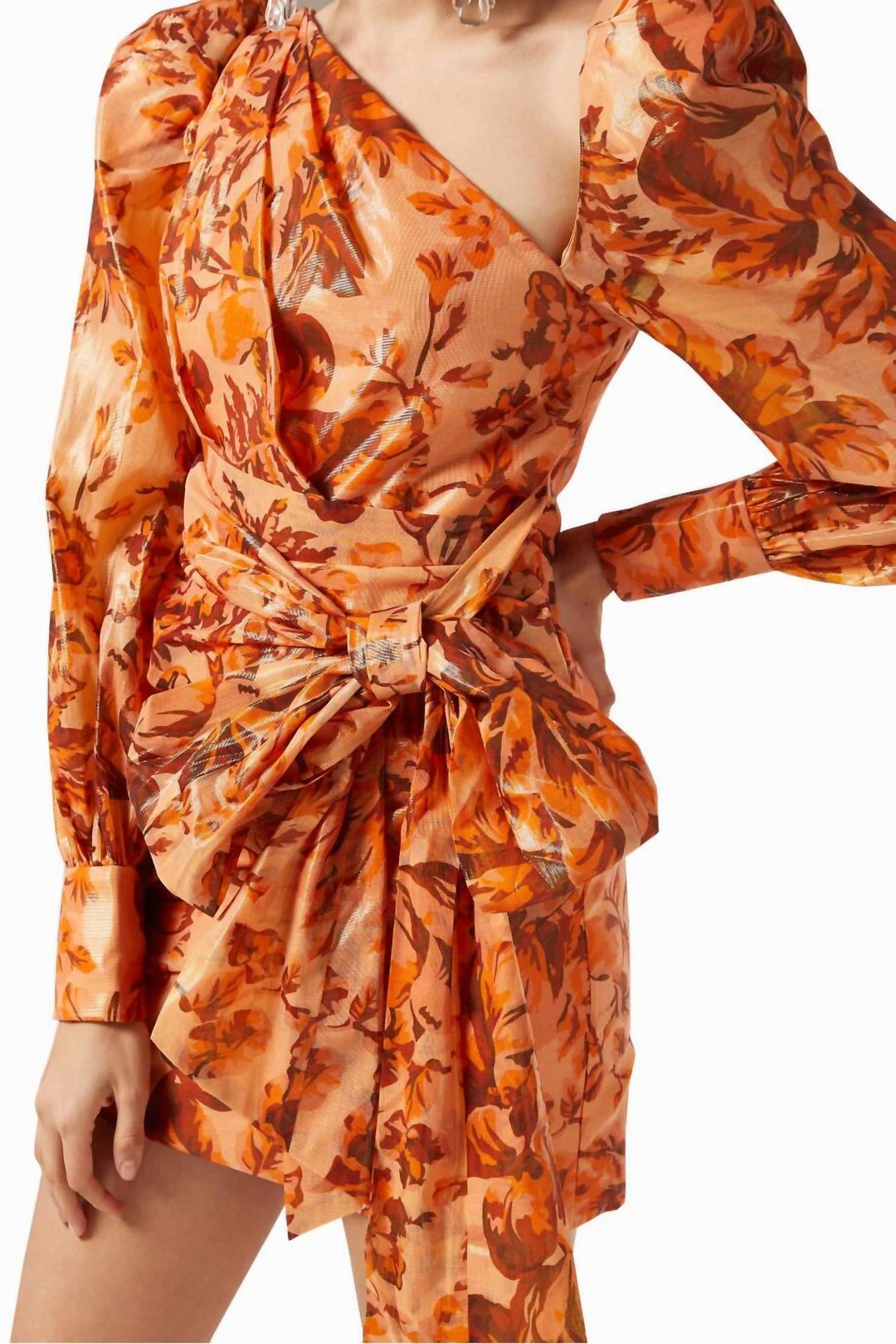 Best Pirce βοΈ Acler Charlotte Floral π Dress in Orange - π© women β€οΈ 2 Best Pirce βοΈ Acler Charlotte Floral π Dress in Orange - π© women β€οΈ - Image 2